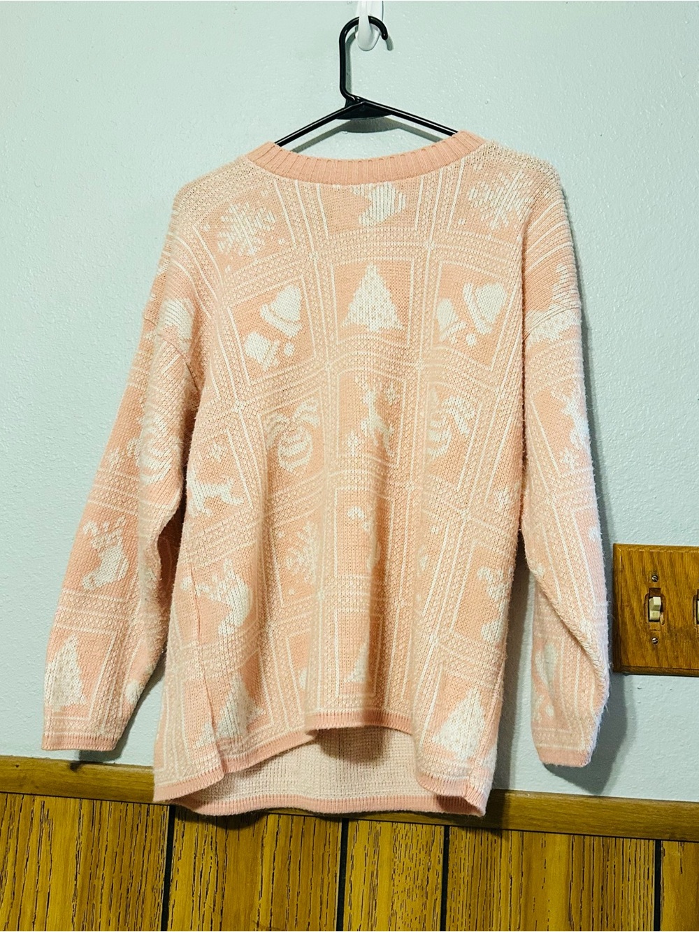 Vintage Hutington Ridge Women’s MEDIUM Patterned Knit Sweater Christmas winter